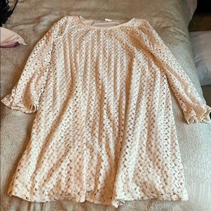 Cream maternity dress